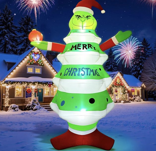 8FT Christmas Inflatable with LED Lights